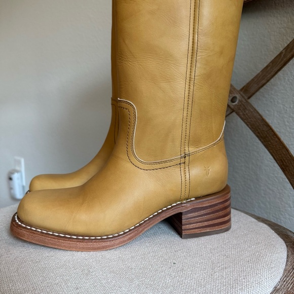 Frye Campus 14L Wide Calf Boots banana - Picture 4 of 10